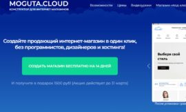 Создание бесплатного сайта на платформе Moguta.Cloud своими силами